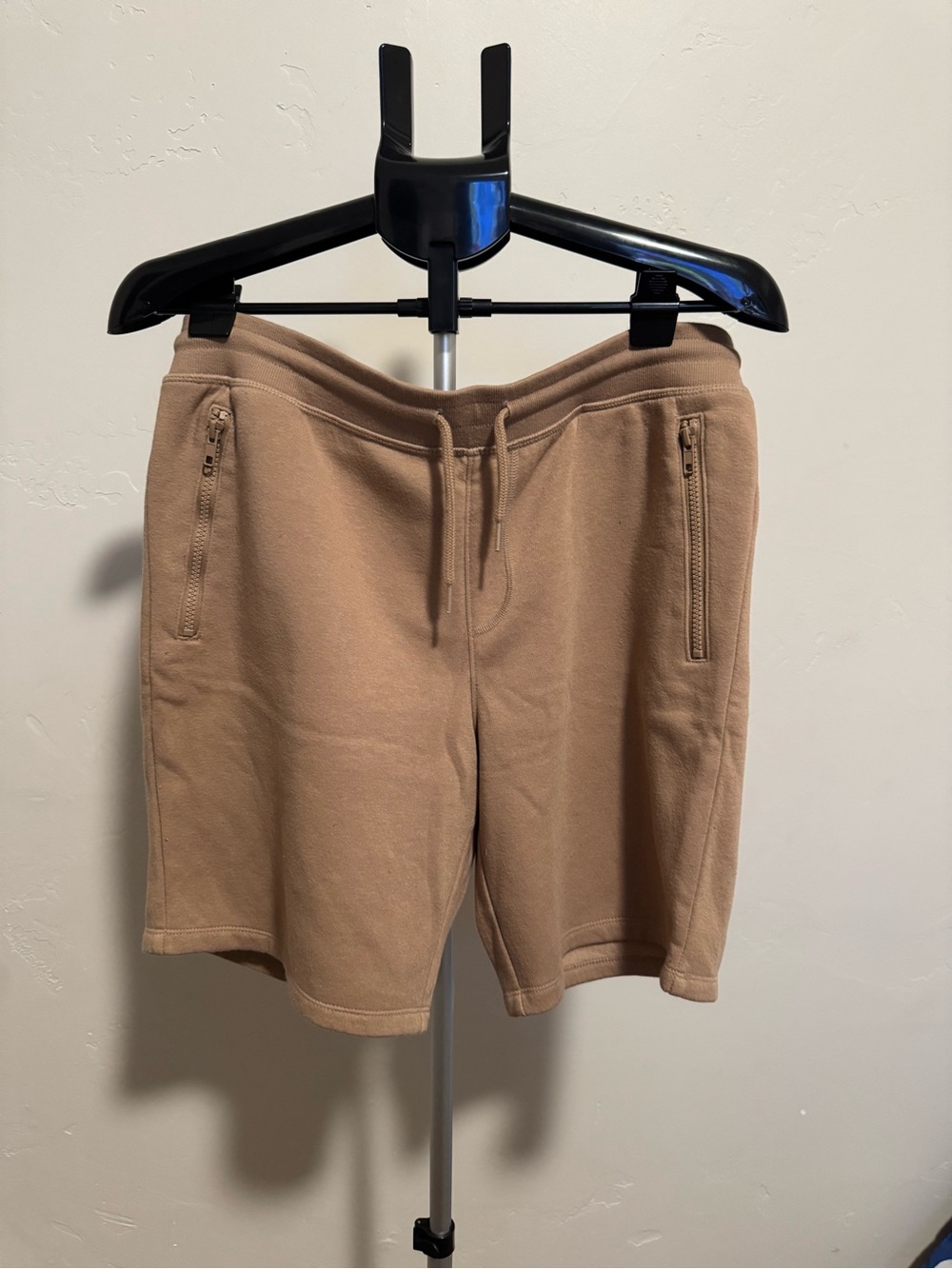 4 wonder nation Camel Drawstring Athletic Shorts